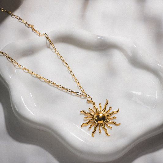 Gold Sun Necklace