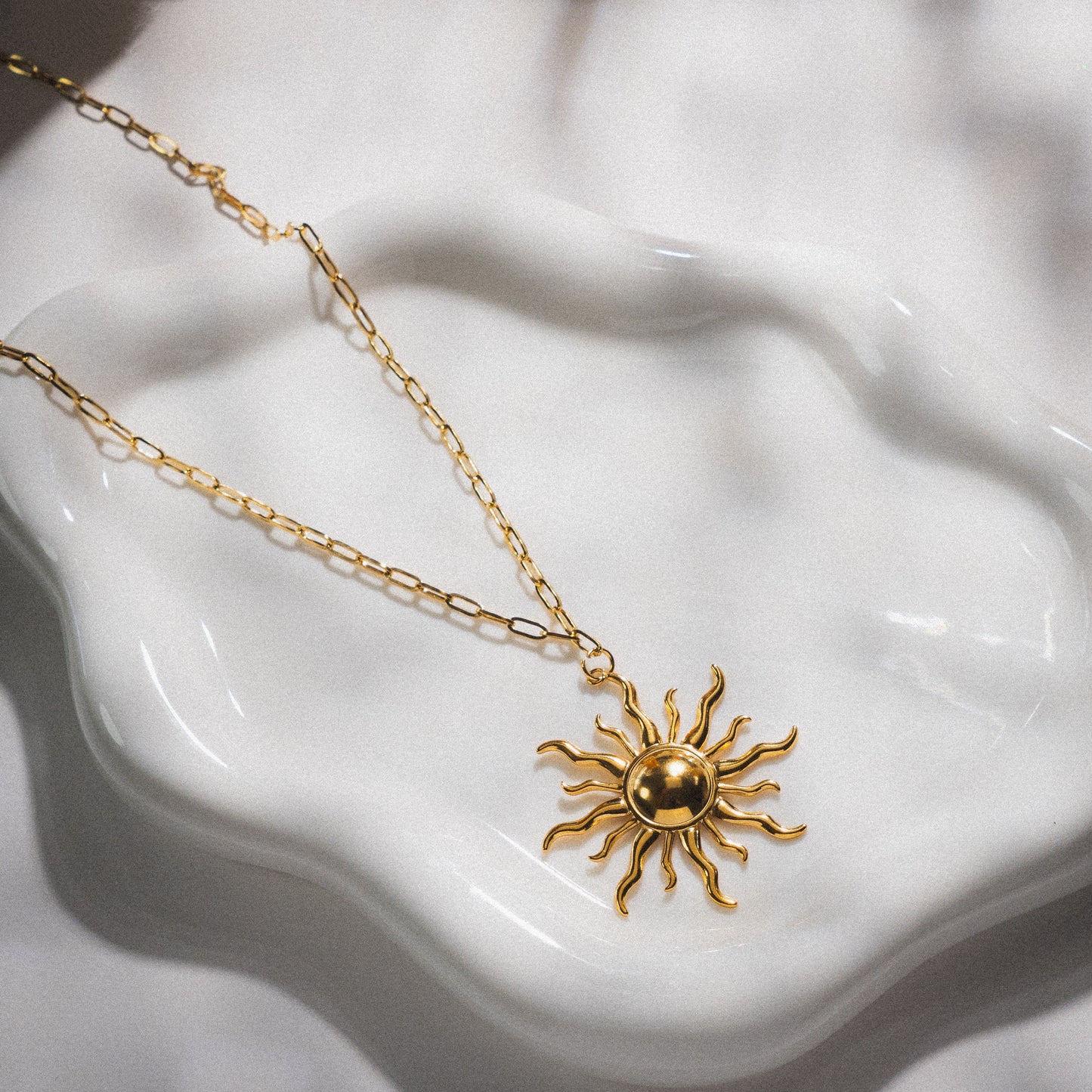 Gold Sun Necklace