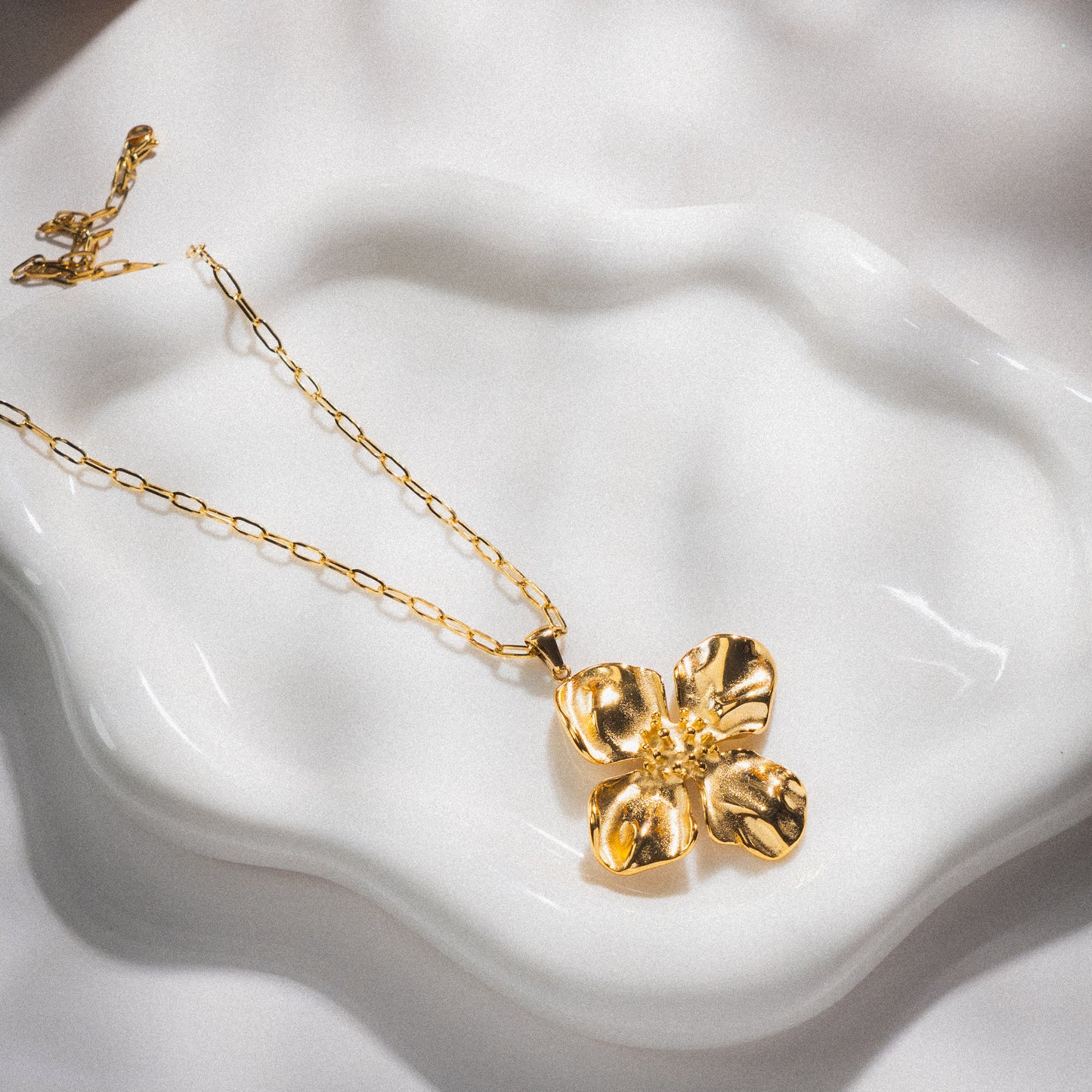 Gold Flower Necklace