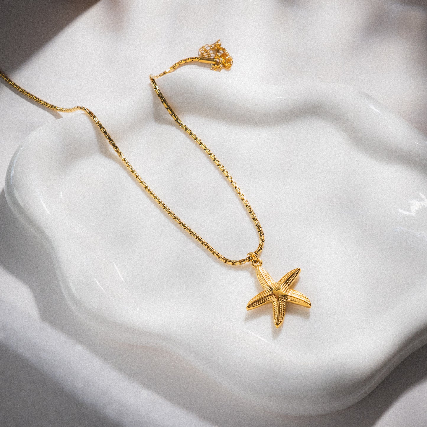 Gold Star Fish Necklace
