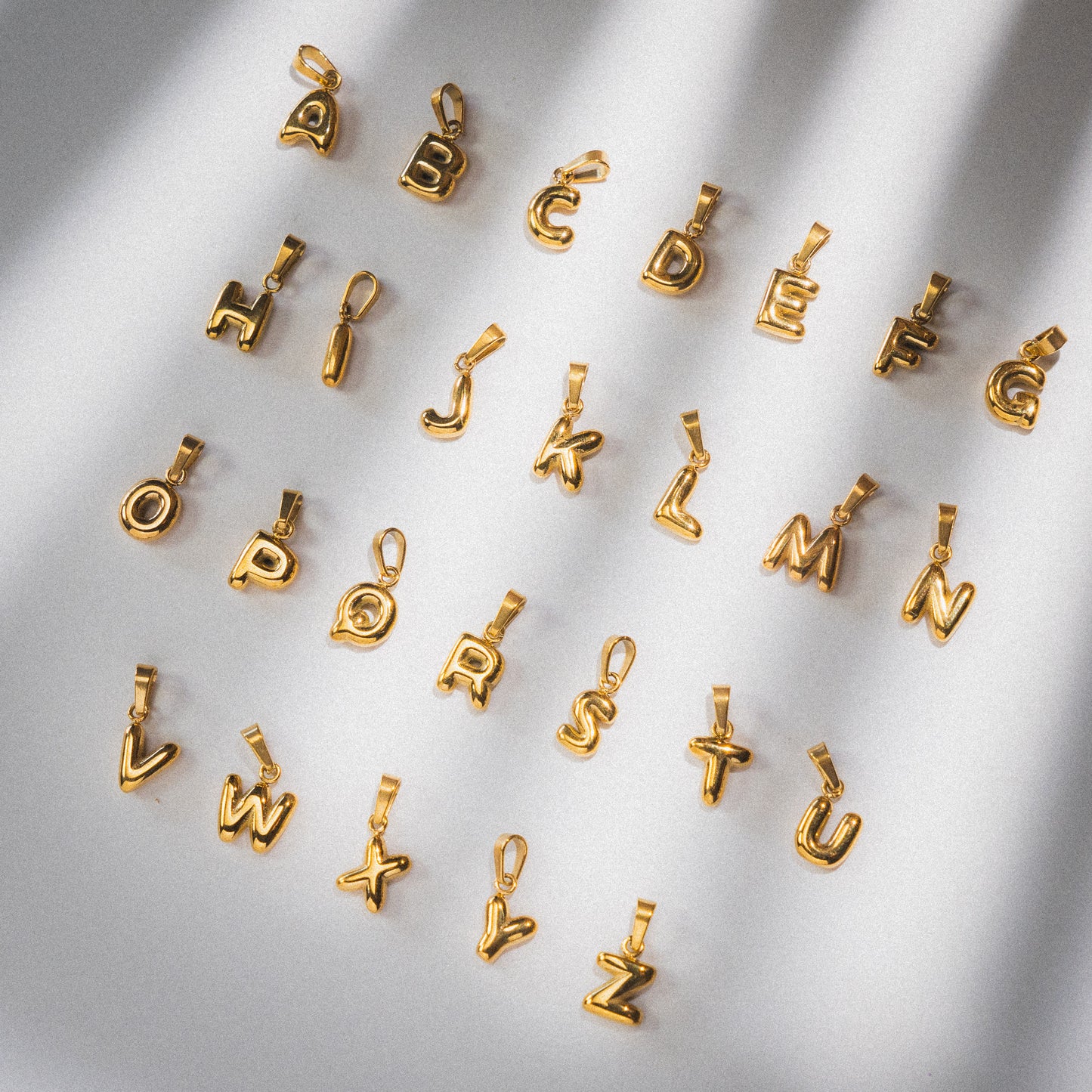 Small Bubble Letter Necklace