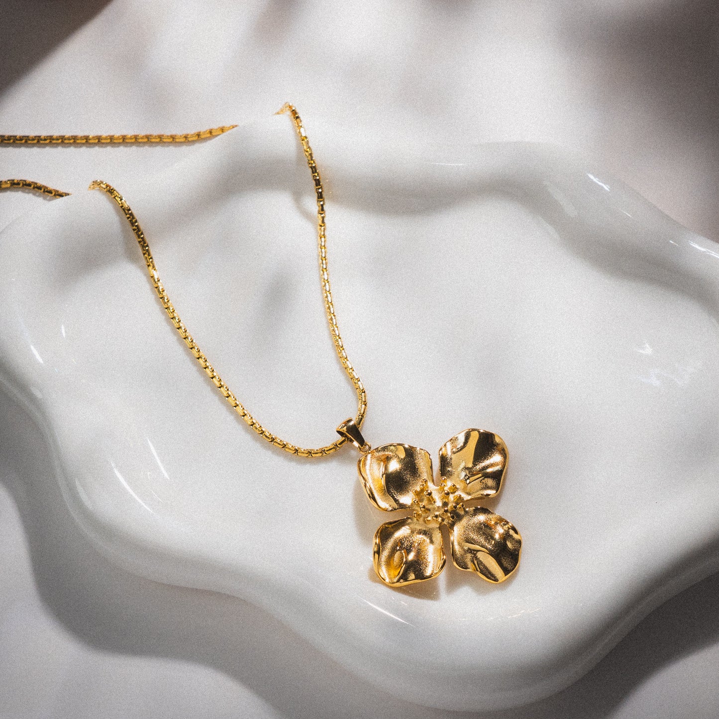 Gold Flower Necklace