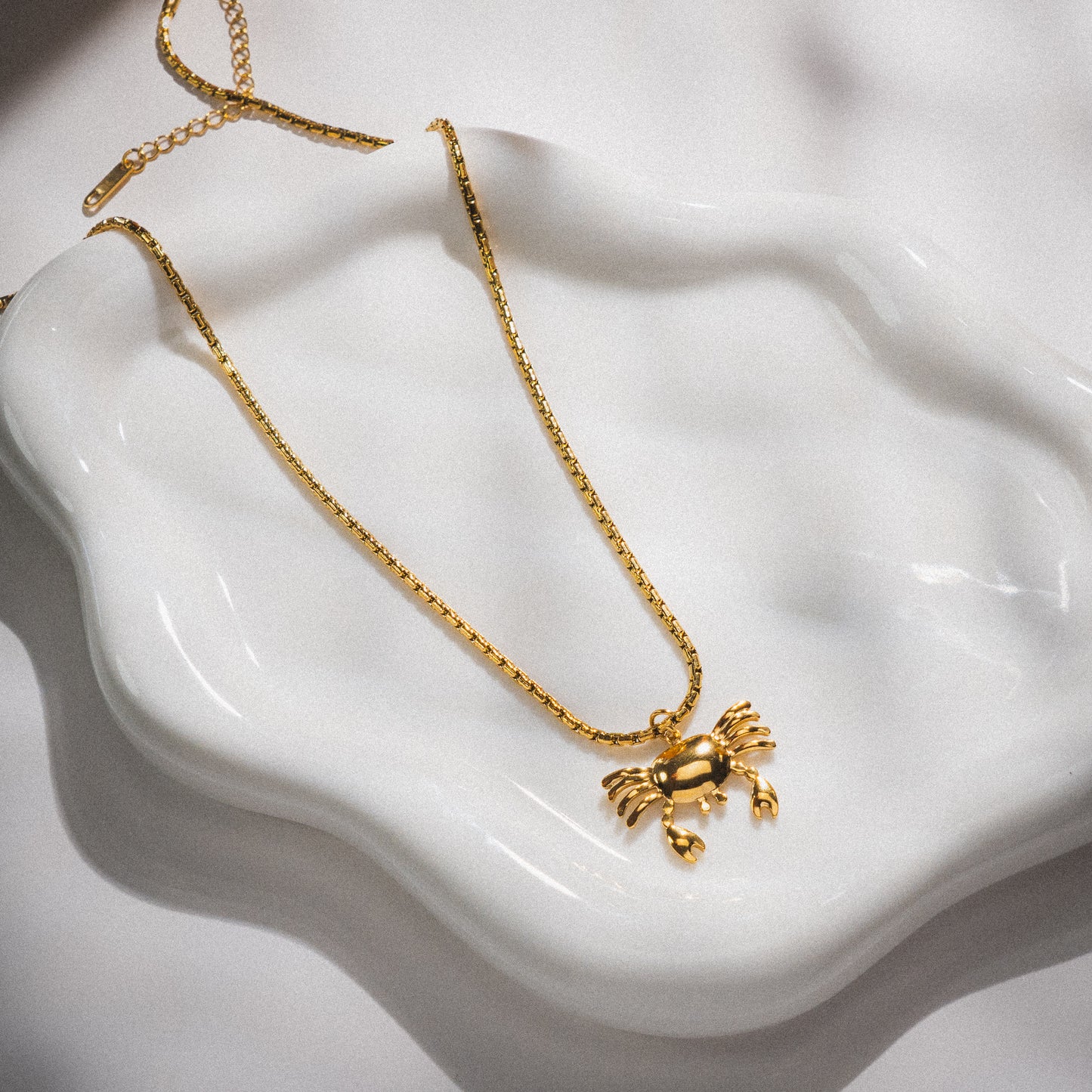 Gold Crab Necklace