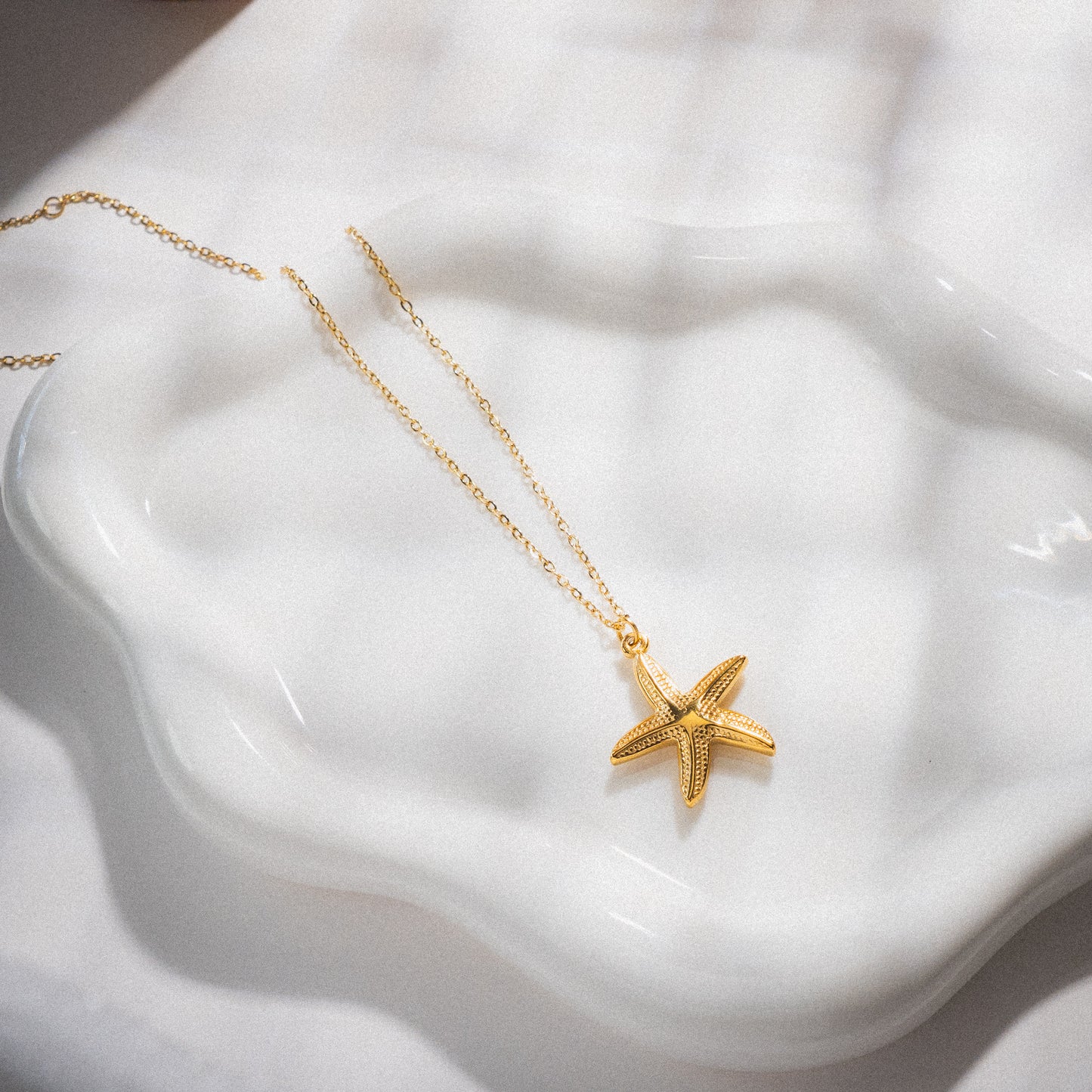 Gold Star Fish Necklace