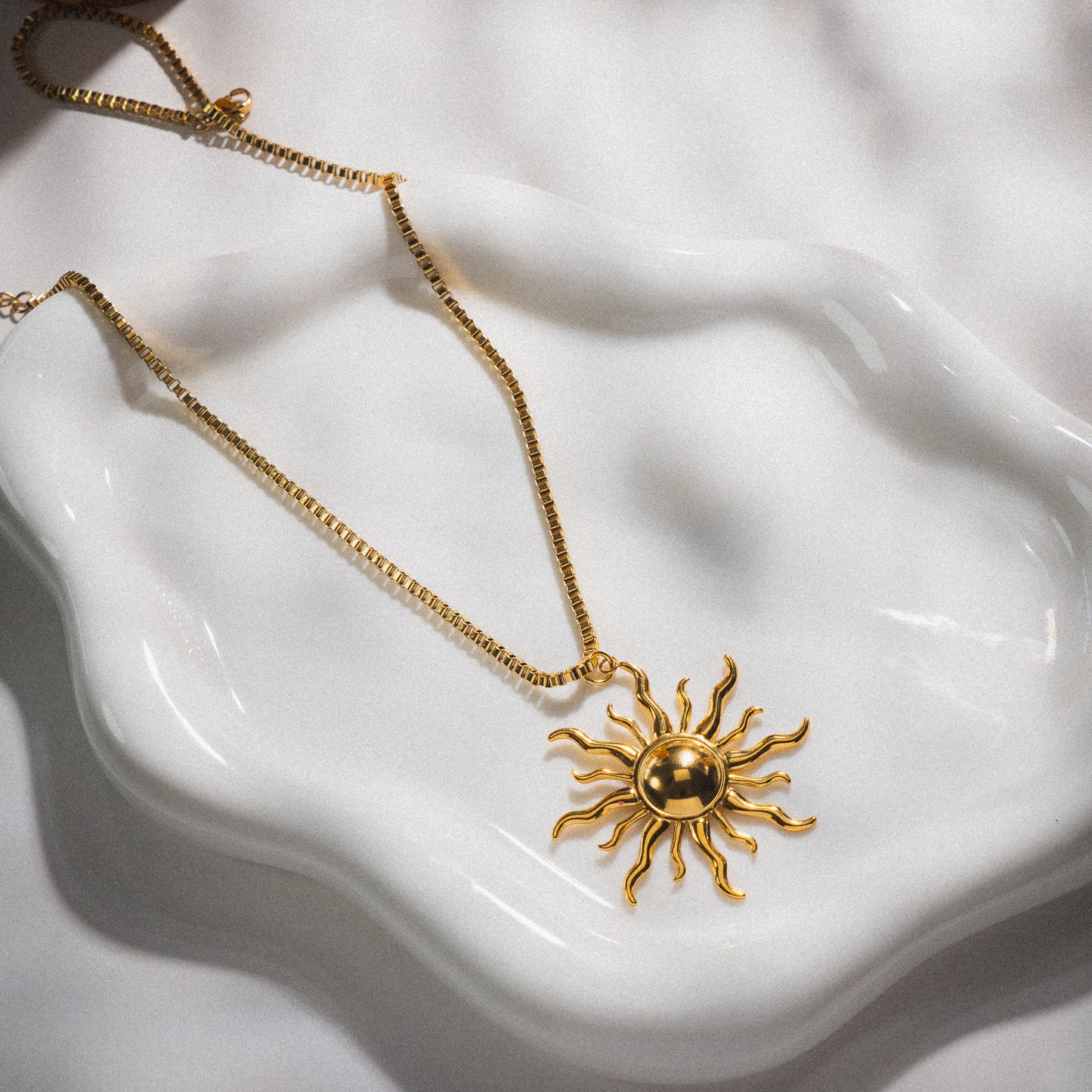 Gold Sun Necklace
