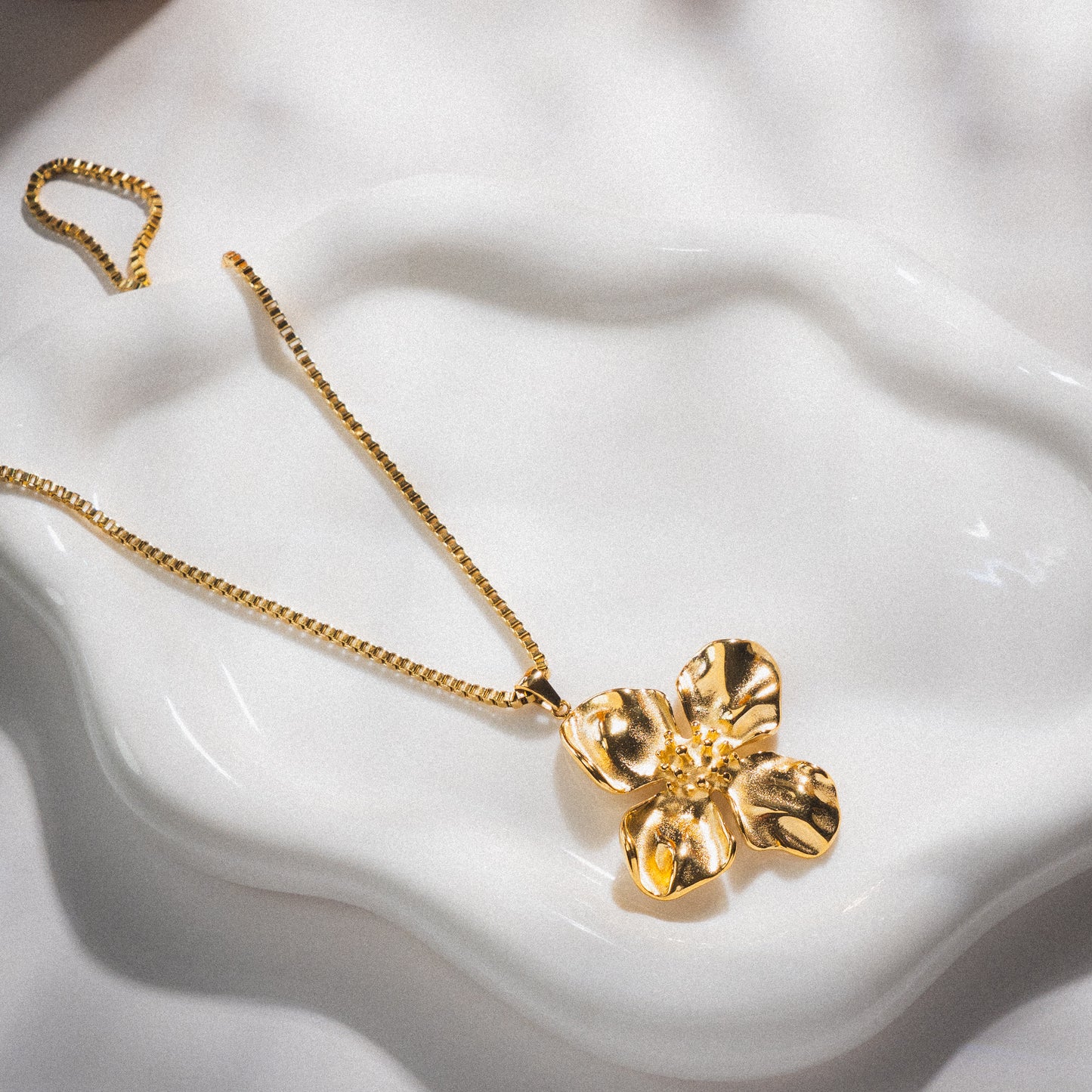 Gold Flower Necklace