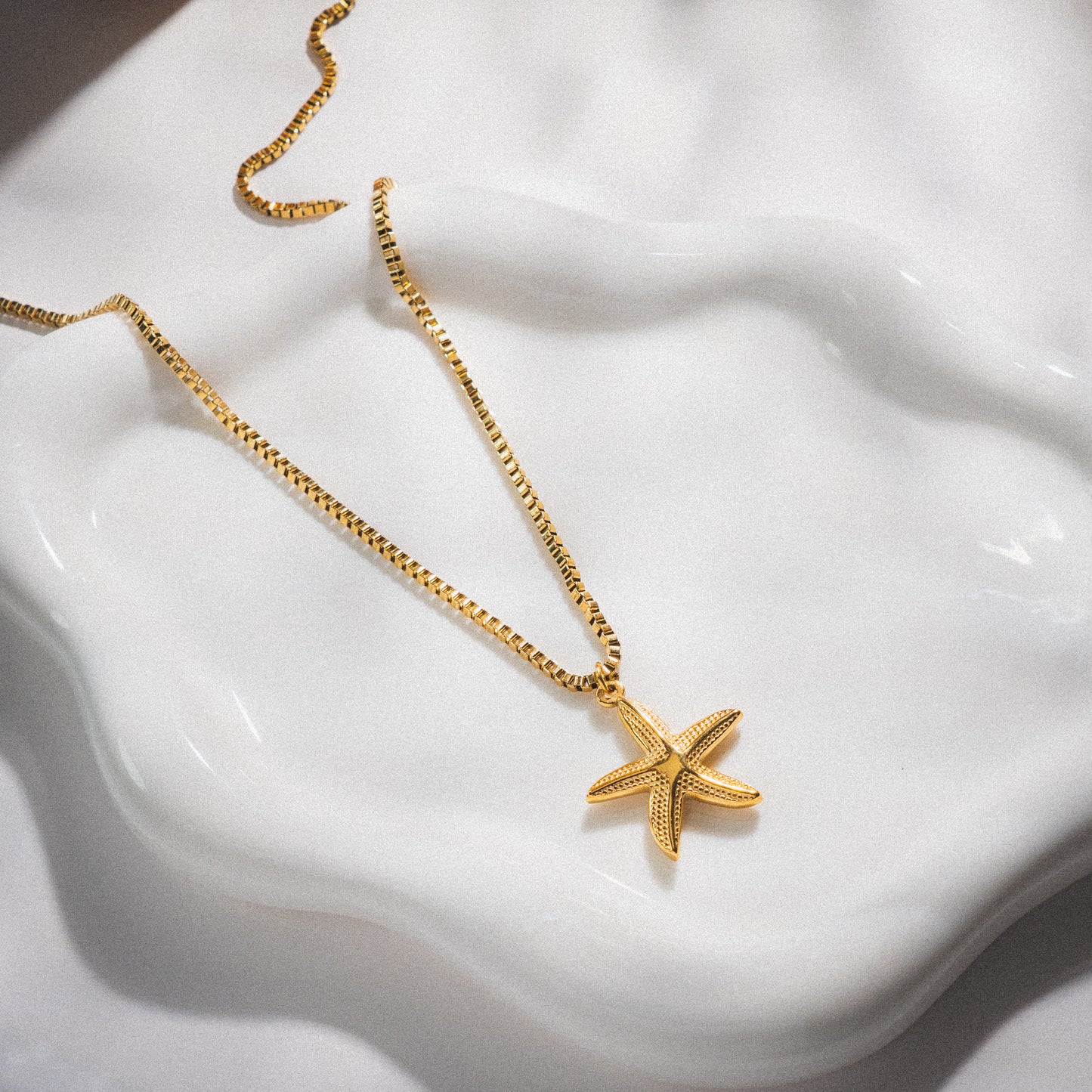 Gold Star Fish Necklace
